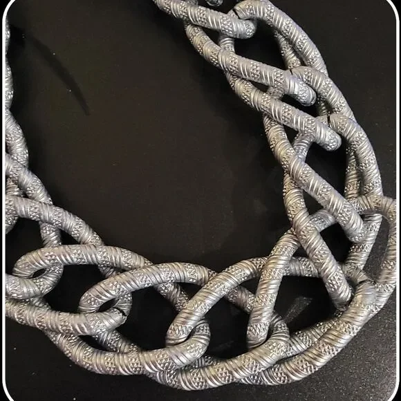 #Sabika Fall 2022 What Matters Bold Chunky Chain Link Necklace #NWOT
